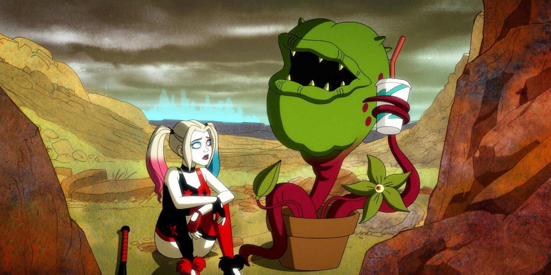 Harley Quinn and Frank The Plant 