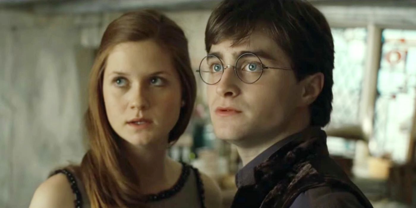 Harry Potter and Ginny Weasly in Harry Potter and the Deathly Hallows.