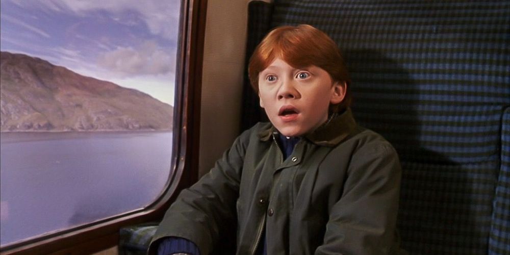 Ron Weasley as depicted in the first Harry Potter movie.