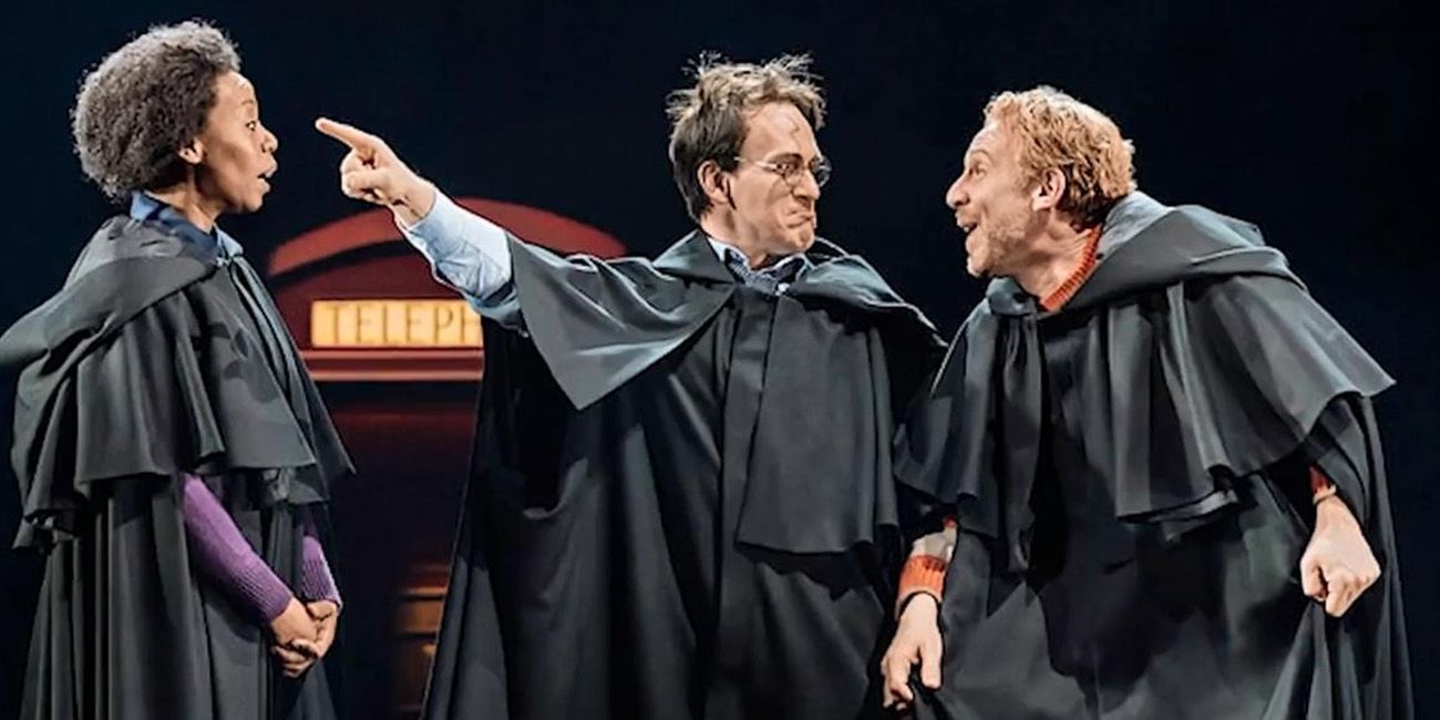 Harry Potter and the Cursed Child with Harry Ron and Hermione