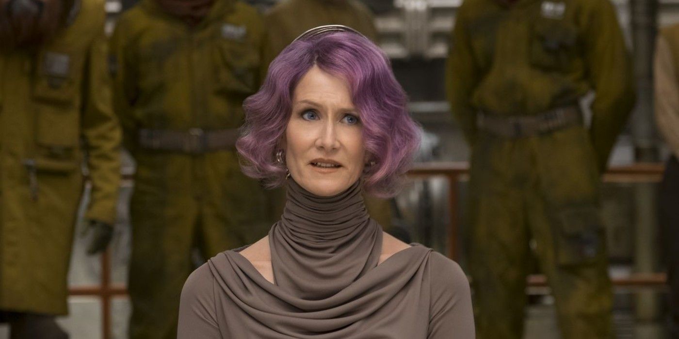 Vice Admiral Amilyn Holdo takes control of the Resistance while Leia is incapacitated in The Last Jedi