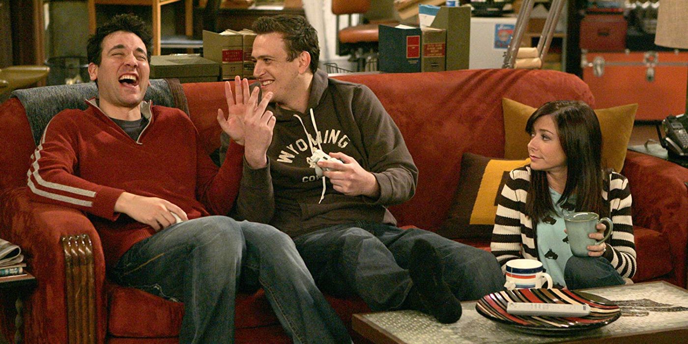 Ted, Marshall, and Lily in How I Met Your Mother.