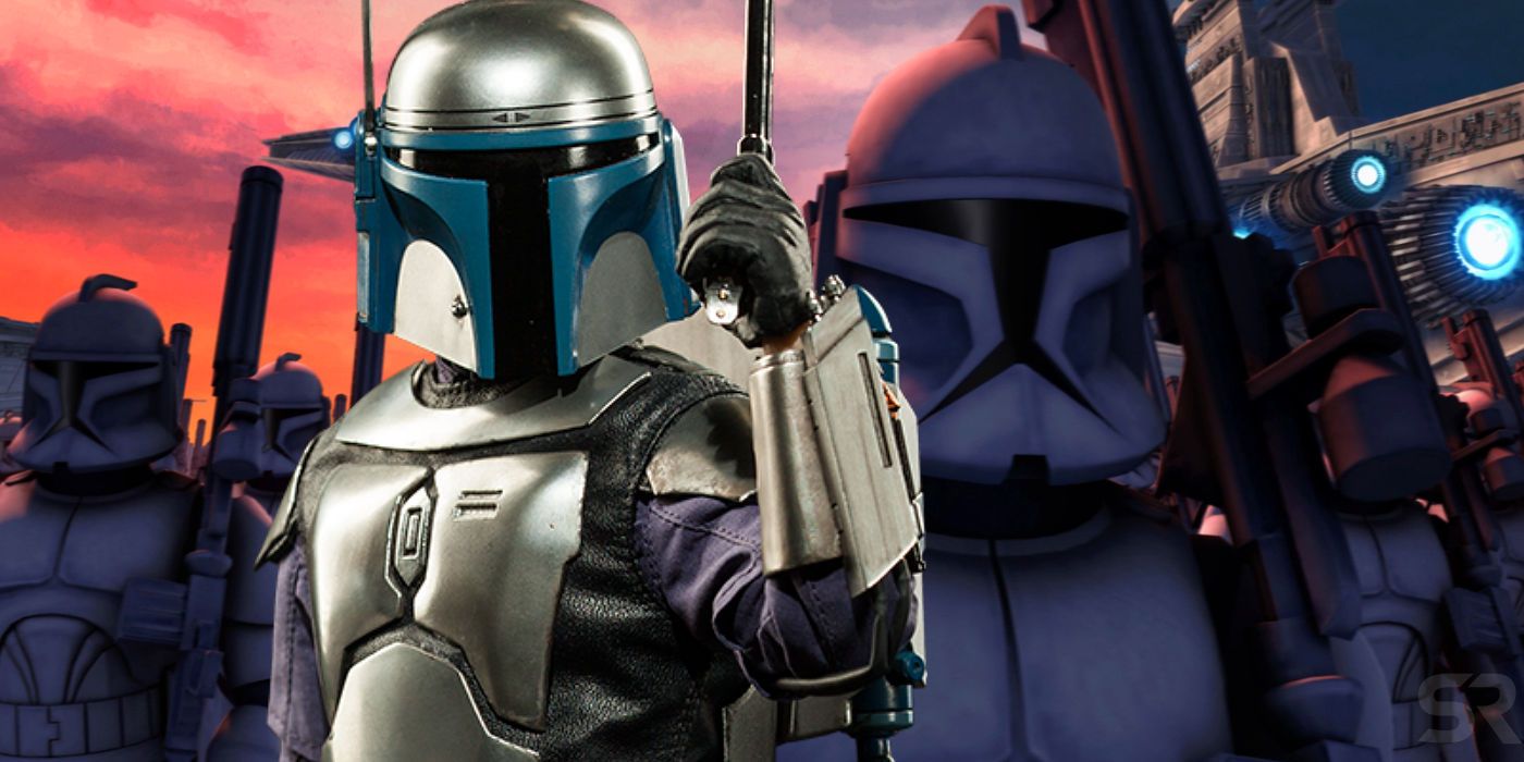 Jango Fett and Clone Wars Troopers