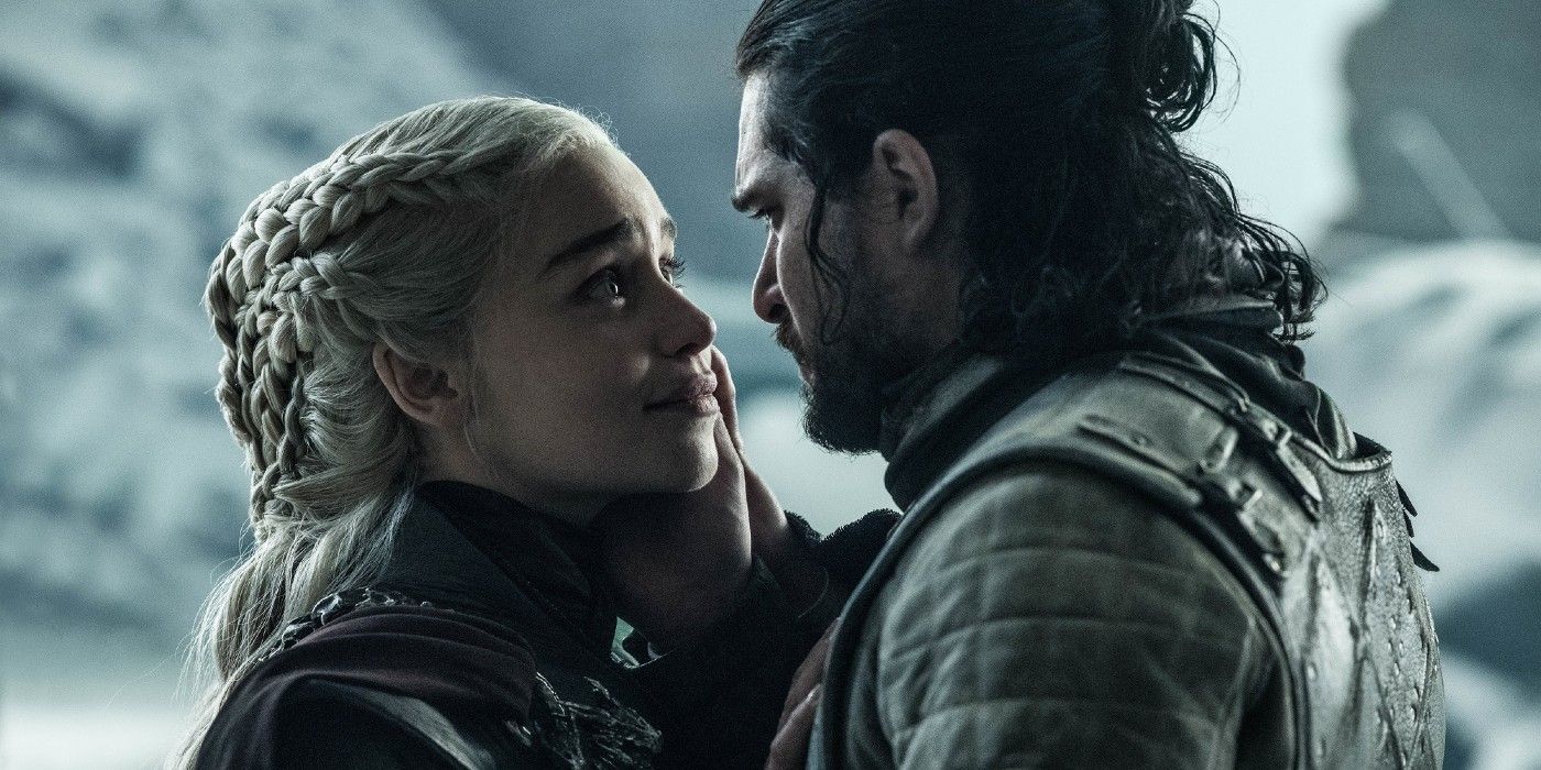 Jon and Dany in Game of Thrones