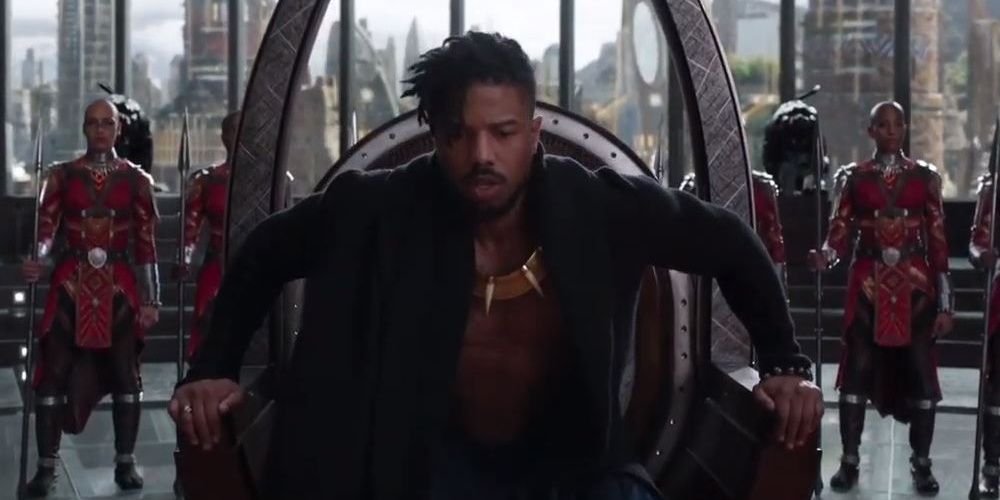 Black Panther 10 Best Killmonger Scenes From The Film