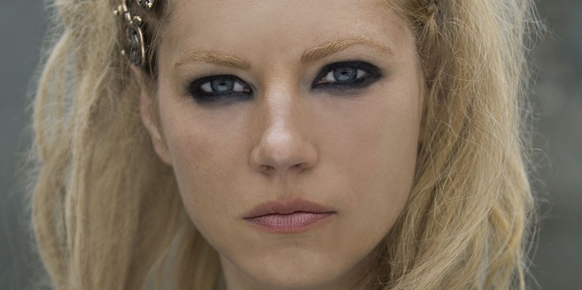 Close up of Lagertha's face