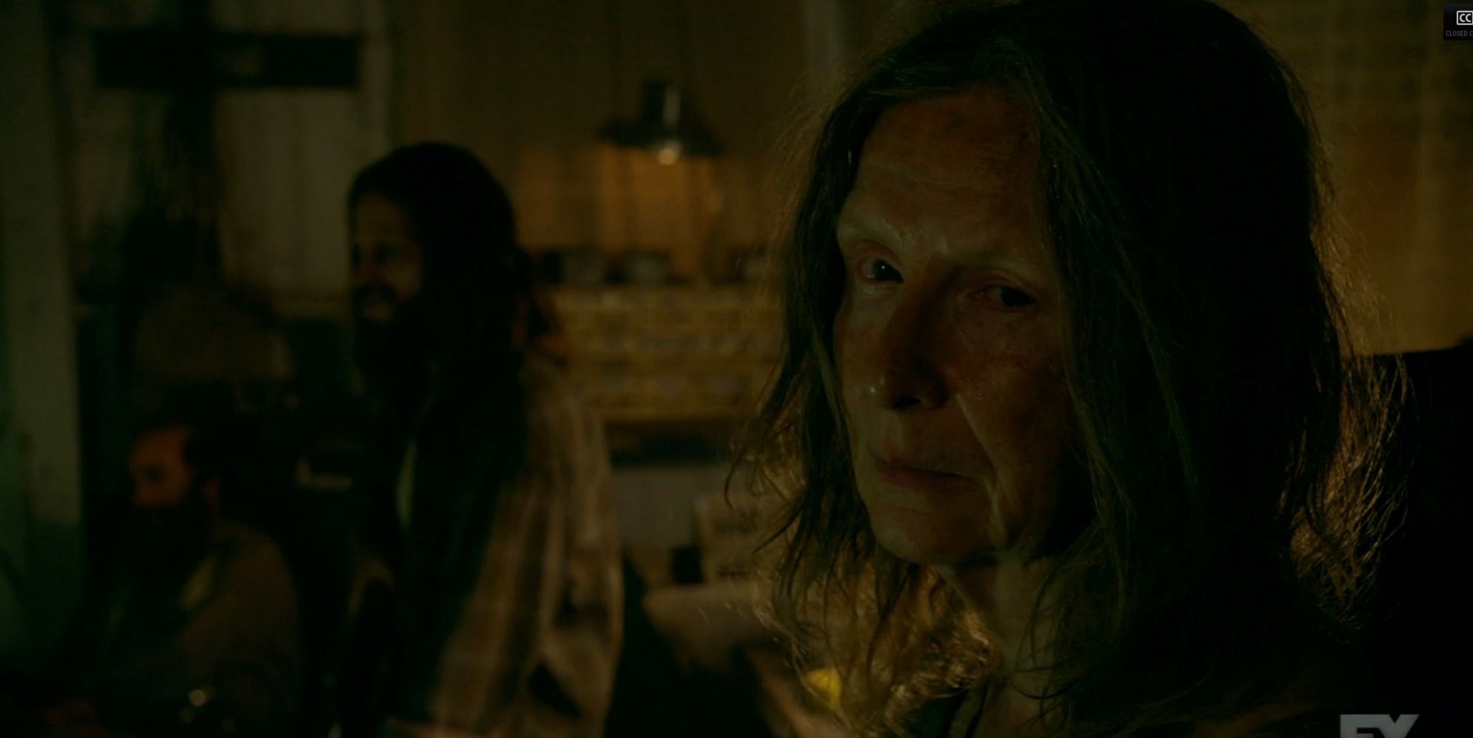 A close-up of Mama Polk in American Horror Story: Roanoke