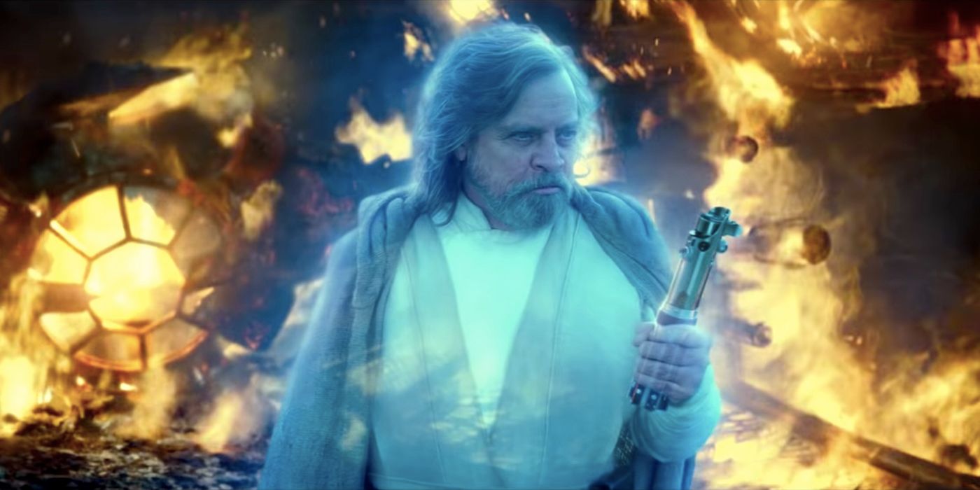 Mark Hamill as Force Ghost Luke Skywalker in Star Wars The Rise of Skywalker