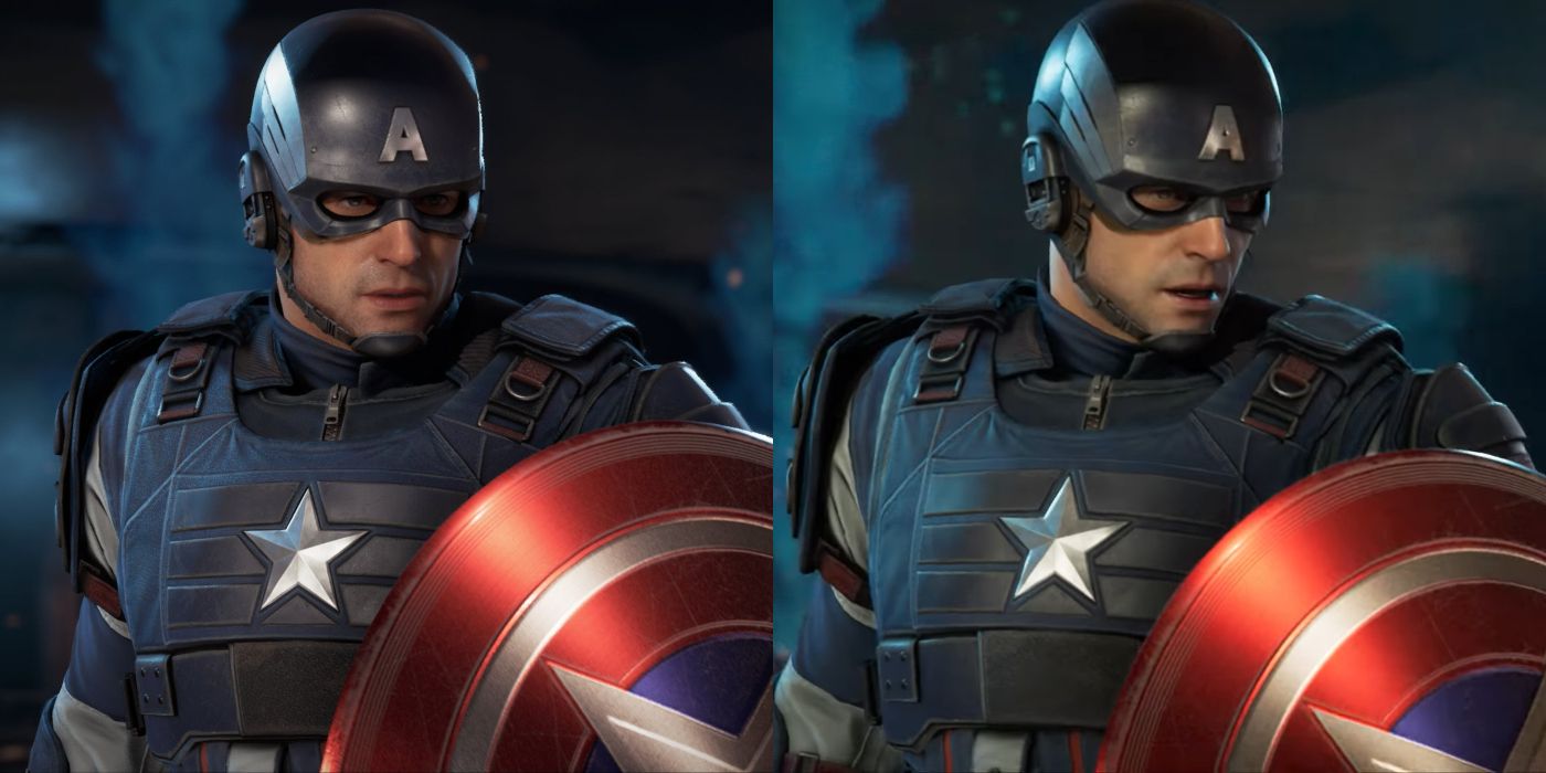 Marvels Avengers Updated Character Model Comparison Captain America