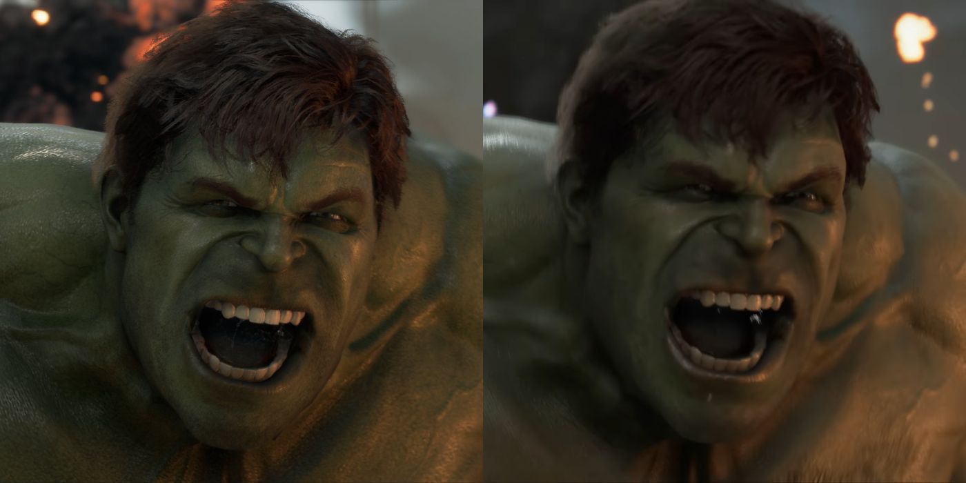 Marvels Avengers Updated Character Model Comparison Hulk