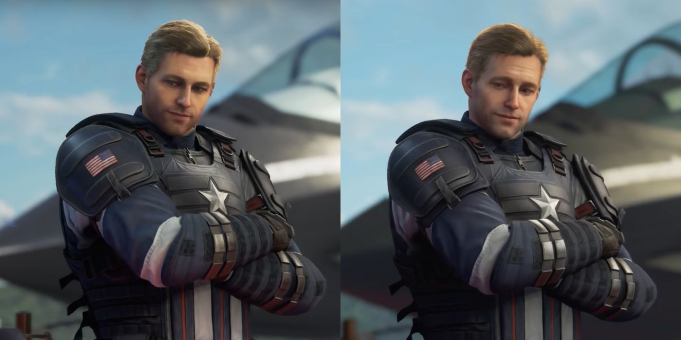 Marvels Avengers Updated Character Model Comparison Steve Rogers