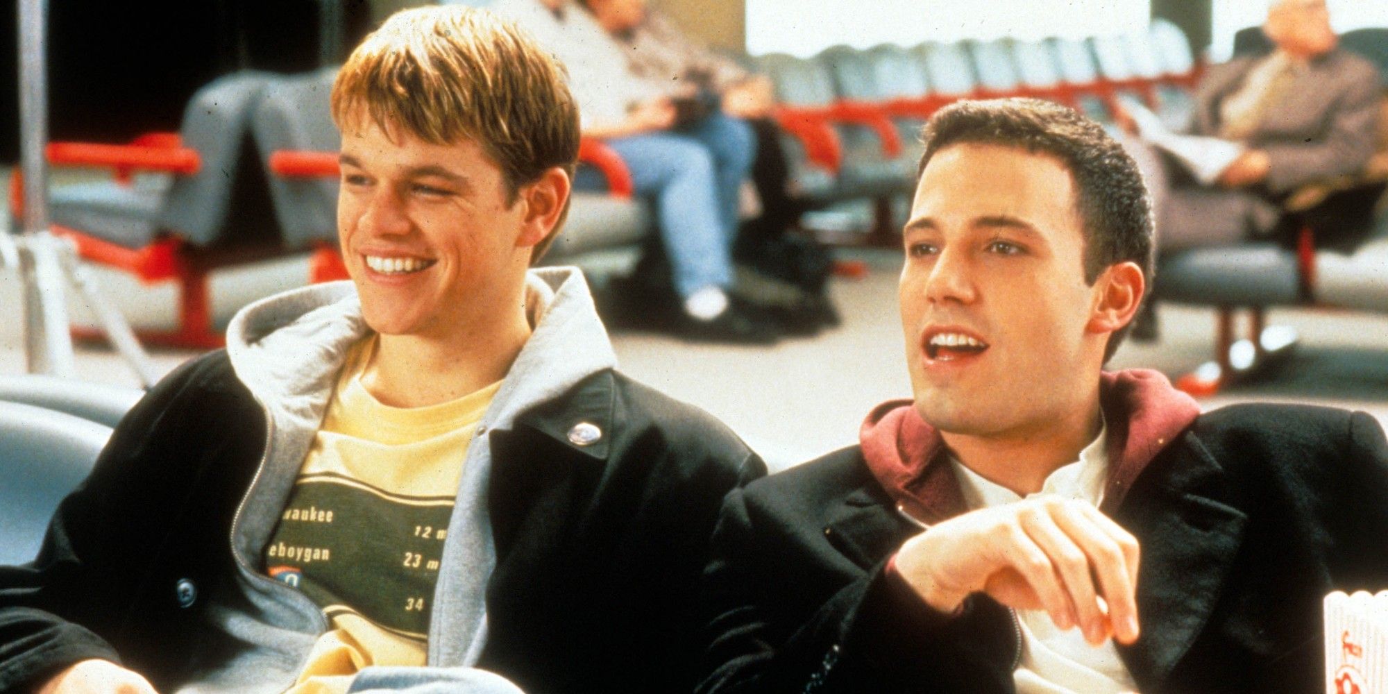 Matt Damon and Ben Affleck as fallen angels in Dogma