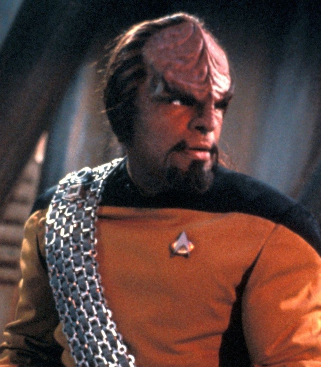Michael Dorn as Worf in Star Trek The Next Generation vertical