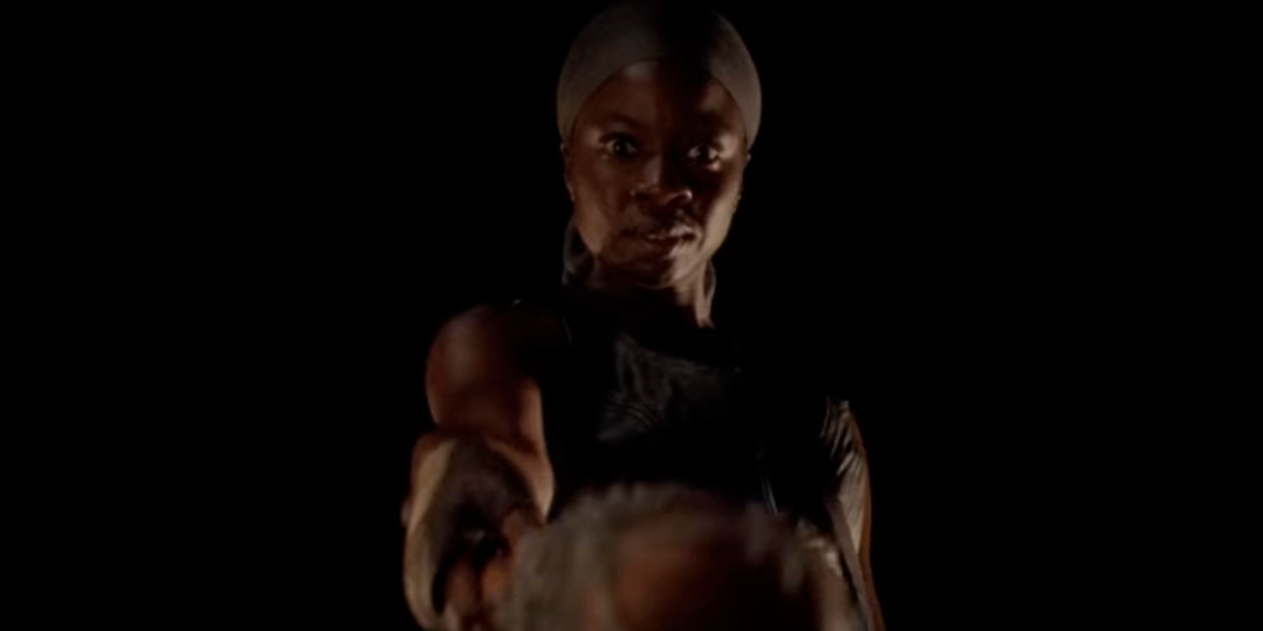Michonne is holding Lucille in The Walking Dead season 10
