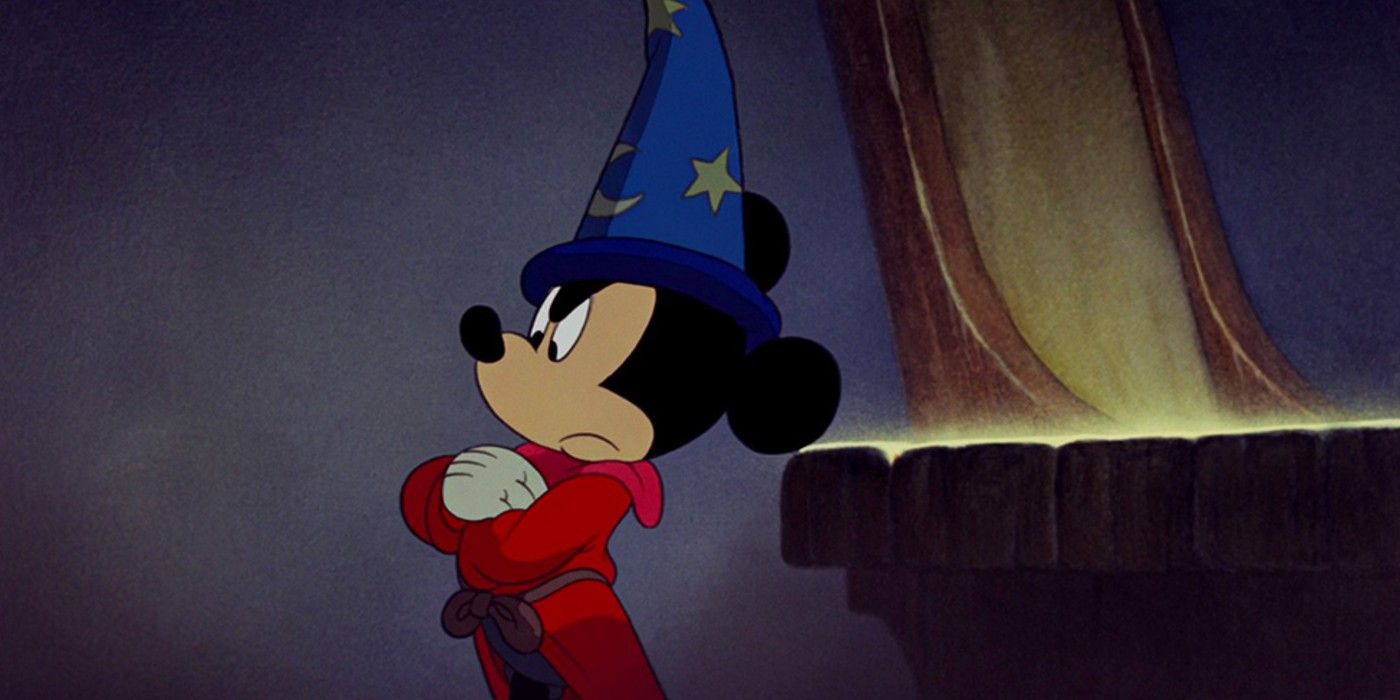 Mickey Mouse looking annoyed