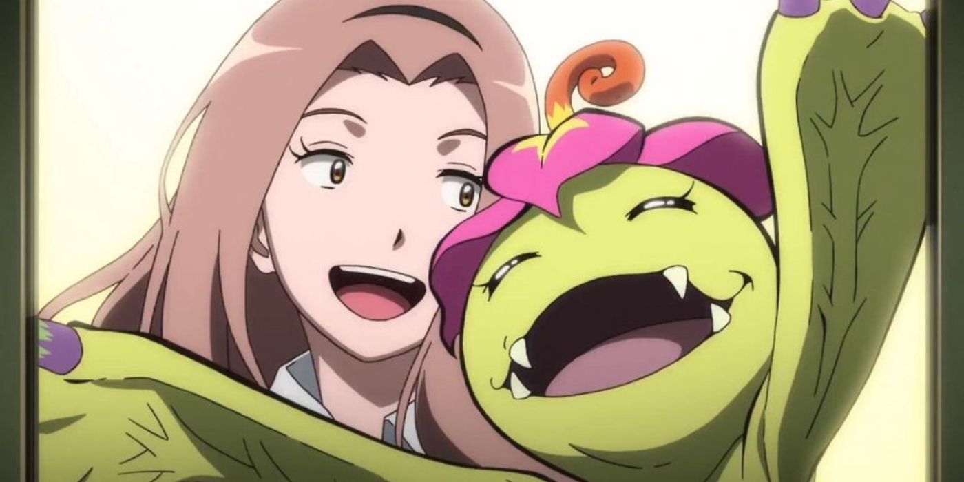 Mimi and Palmon as seen in Digimon Adventure tri