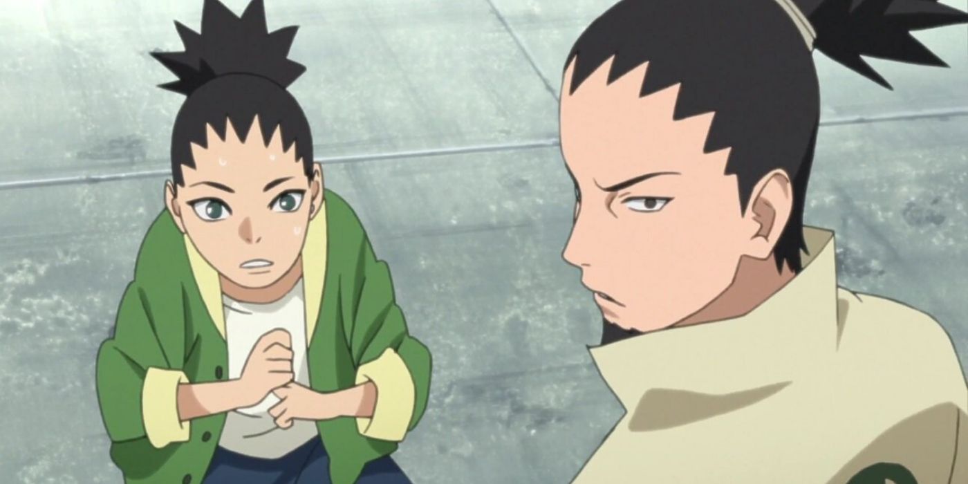 Shikamaru turning around in Naruto