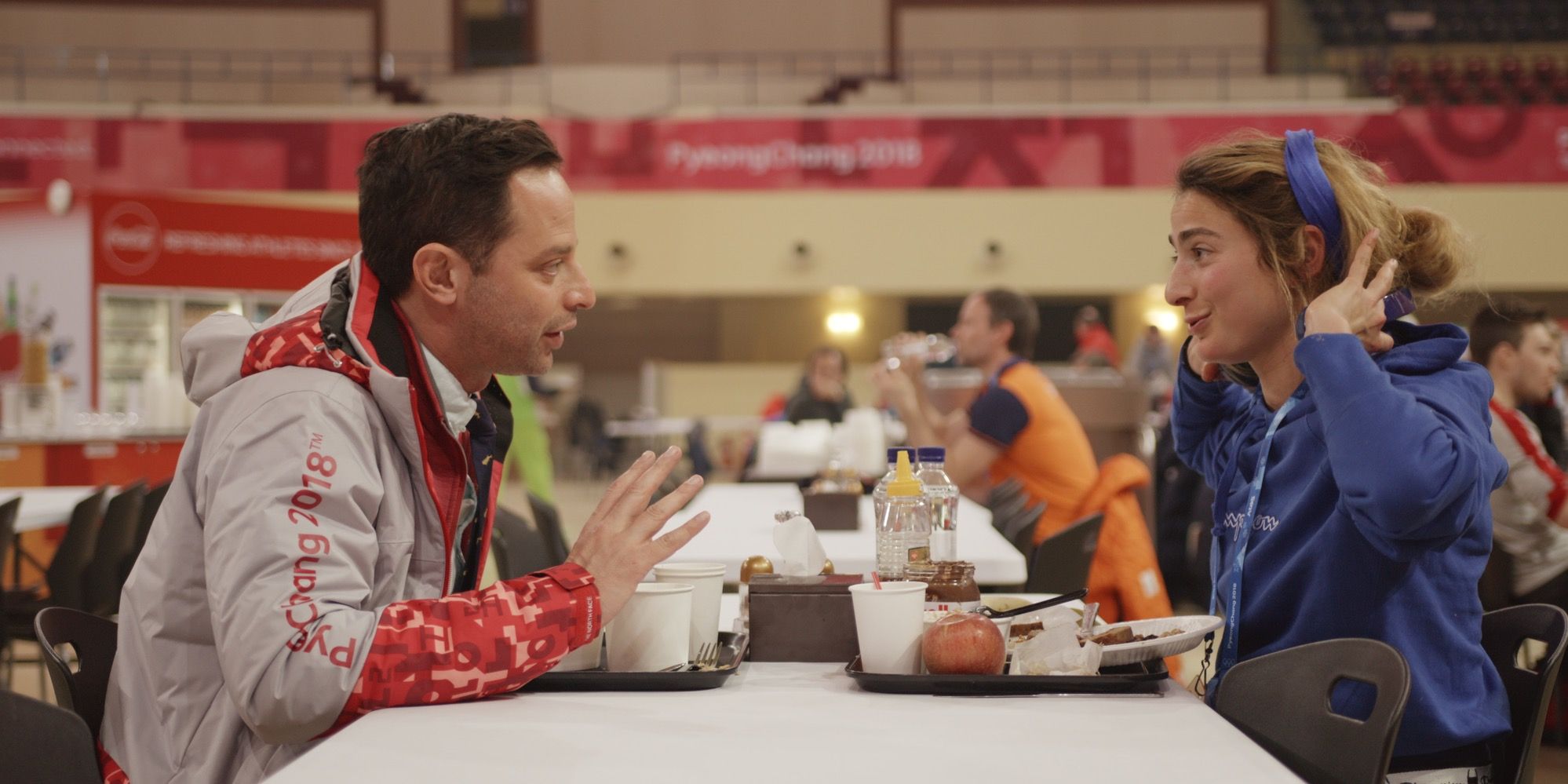 Nick Kroll and Alexi Pappas in Olympic Dreams