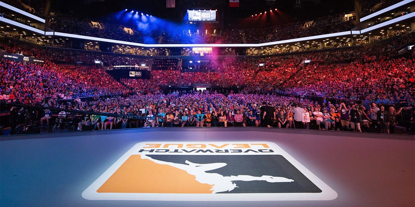 High definition image of the Overwatch League crowd. 