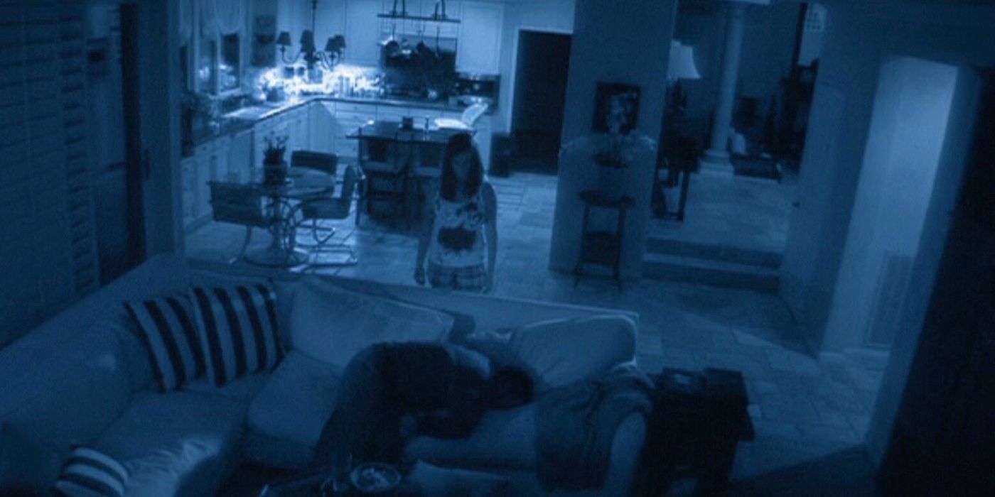 Katie in the living room in Paranormal Activity 2