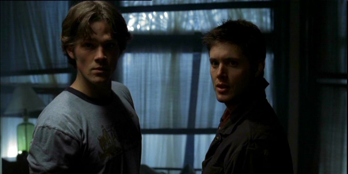 Sam and Dean reunite in the Supernatural pilot