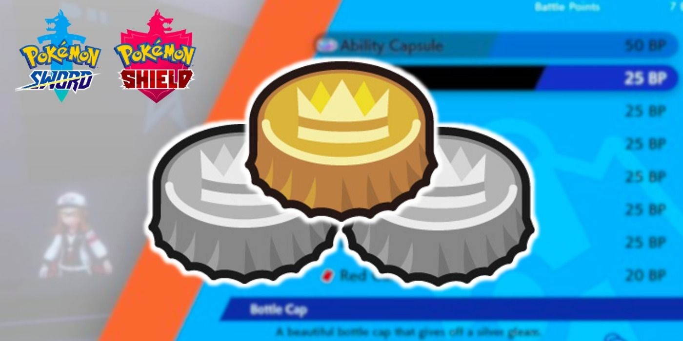 Pokemon Sword Shield Bottle Caps