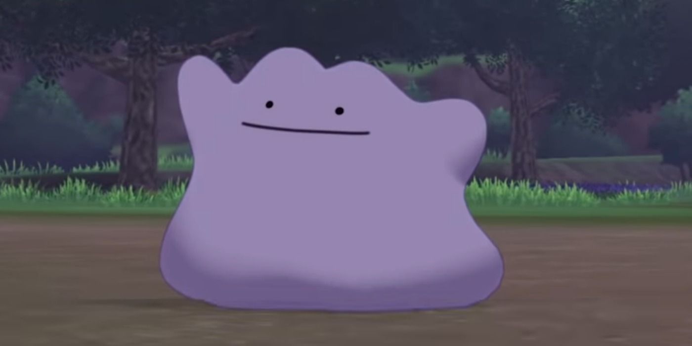 A Ditto in a Pokémon battle from Sword and Shield.