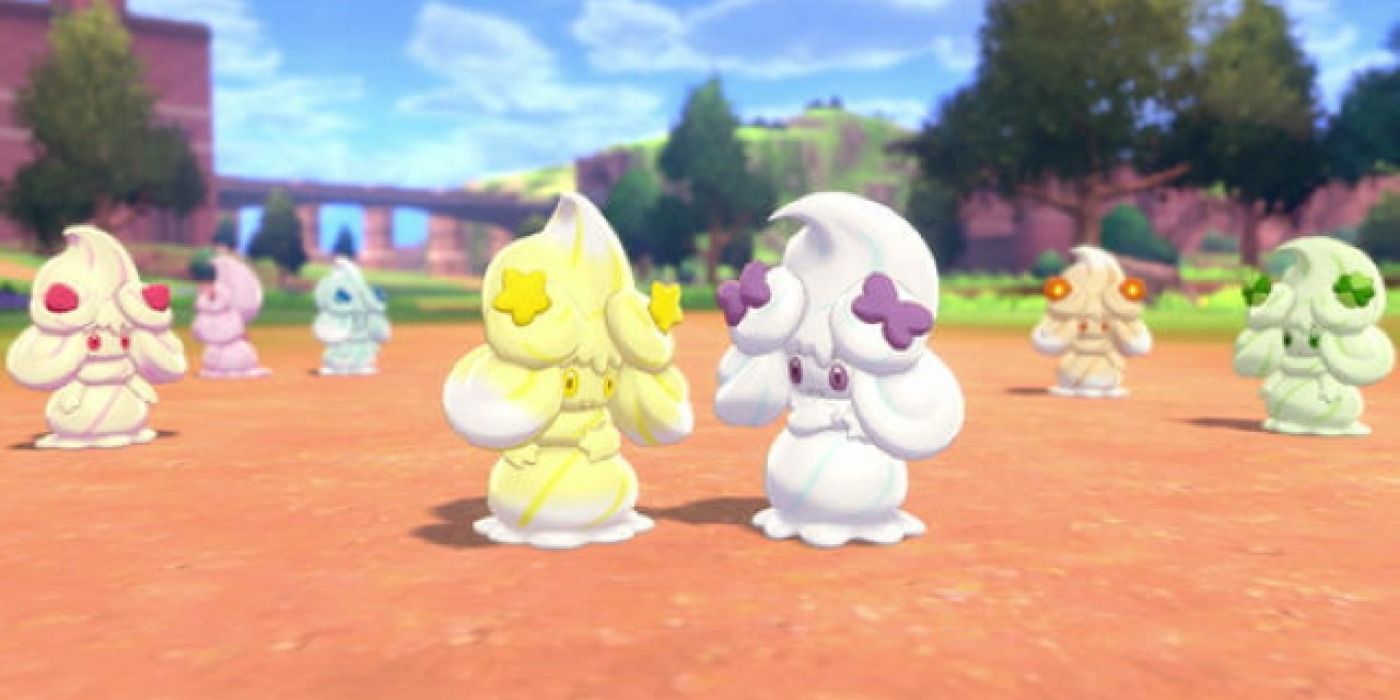 Pokemon Sword And Shield The Many Evolutions Of Milcery Explained 