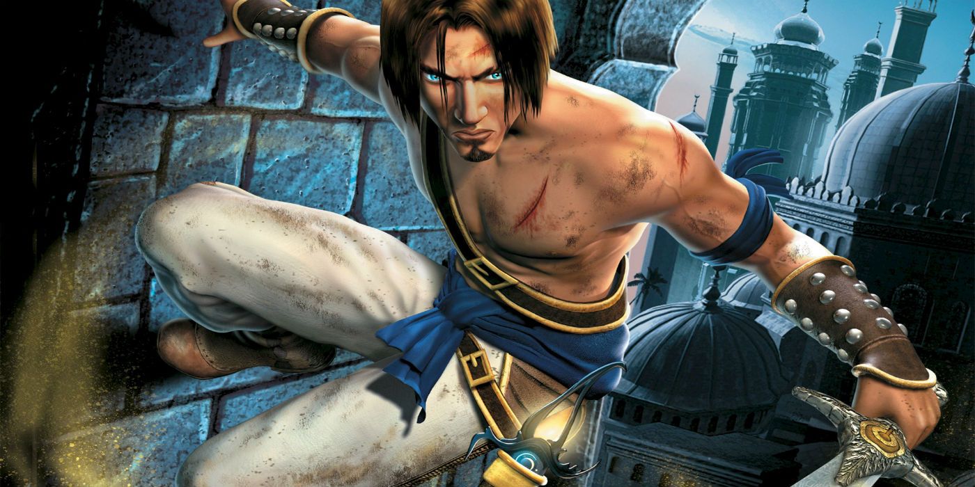 The prince climbs a wall in Prince of Persia: The Sands of Time