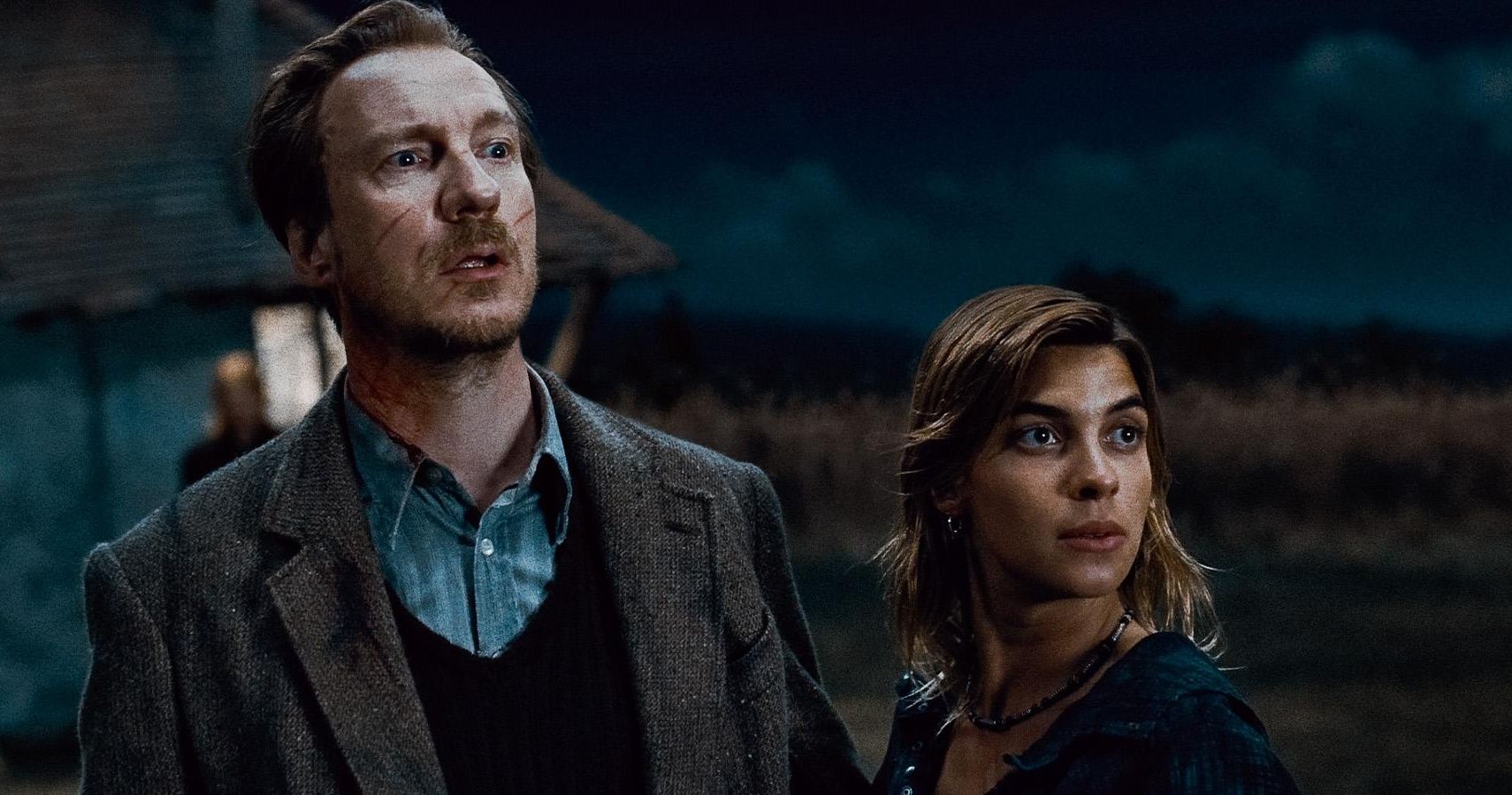Lupin and Tonks together in Harry Potter.