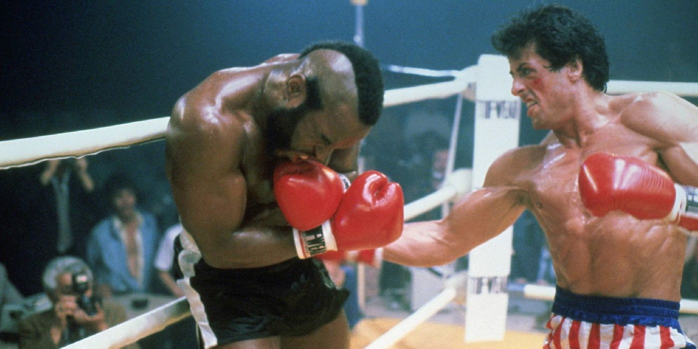 Clubber Lang and Rocky Fighting in Rocky III