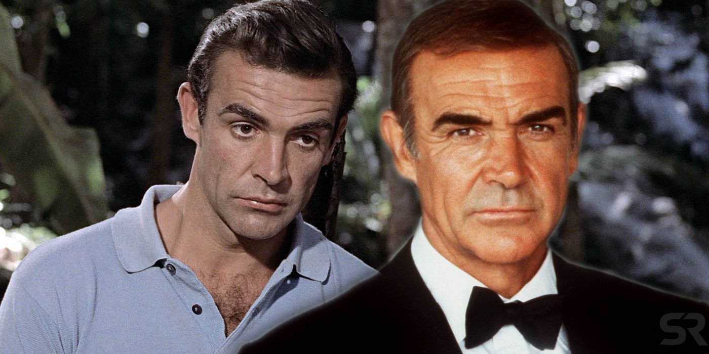 Sean Connery as James Bond in Dr No and Never Say Never Again