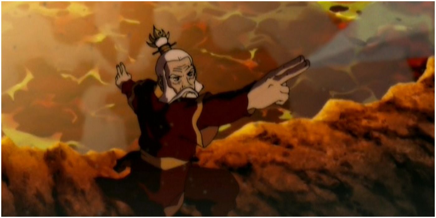 Sozin over cooling lava