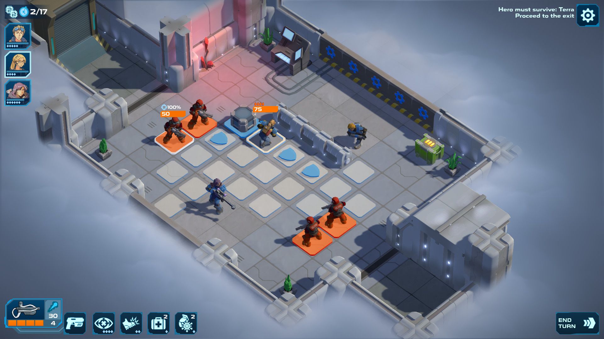 Spaceland turn based combat