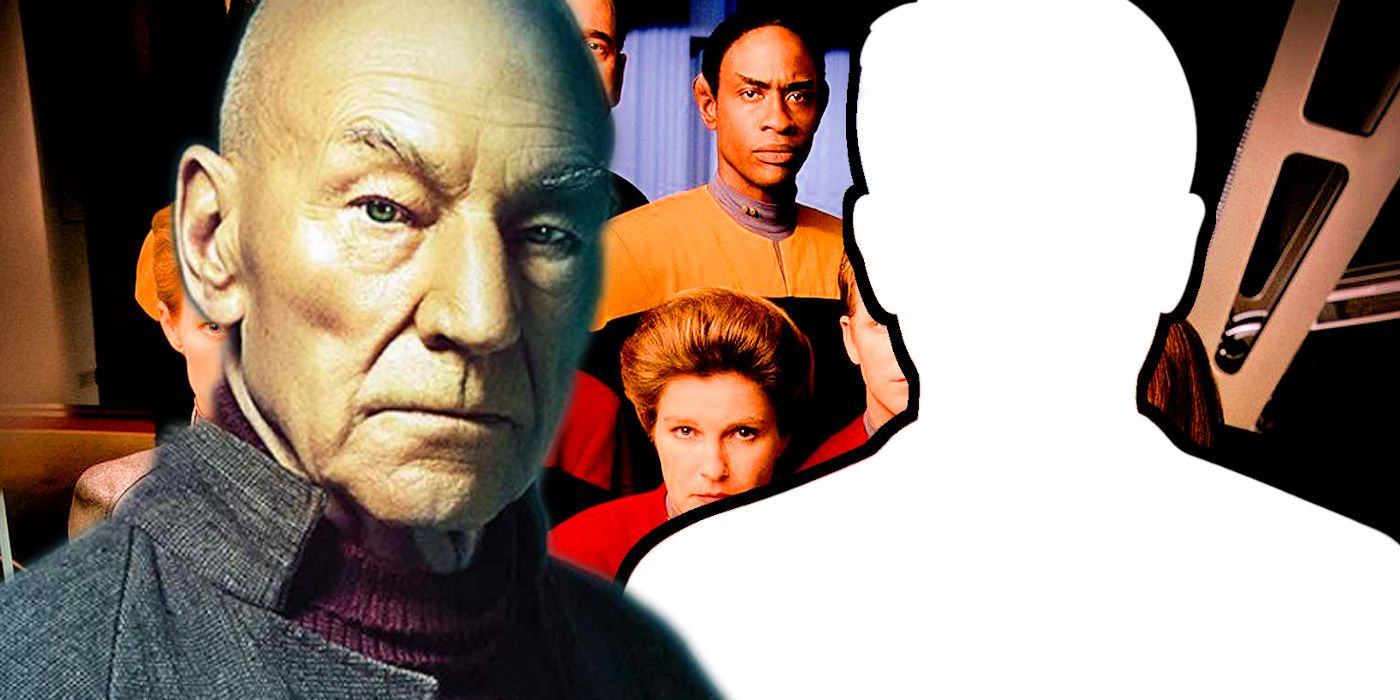 Star Trek Voyager Silhouette and Picard