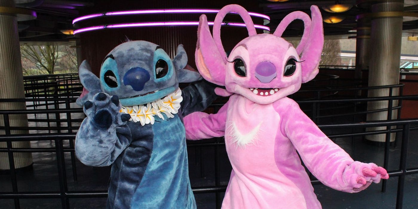 Stitch and Angel at Disney World