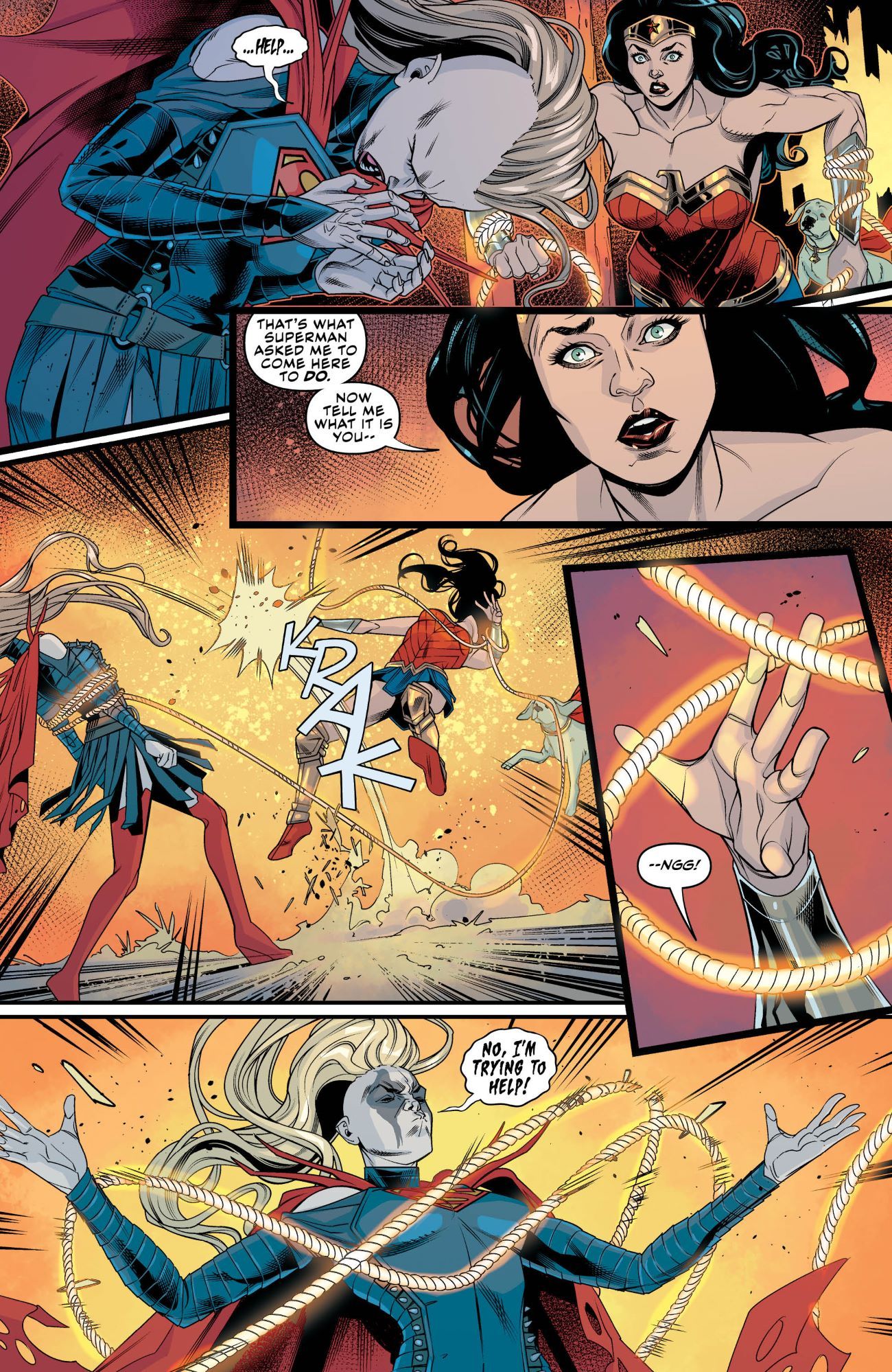 Wonder Woman Battles The EVIL Supergirl in New Preview