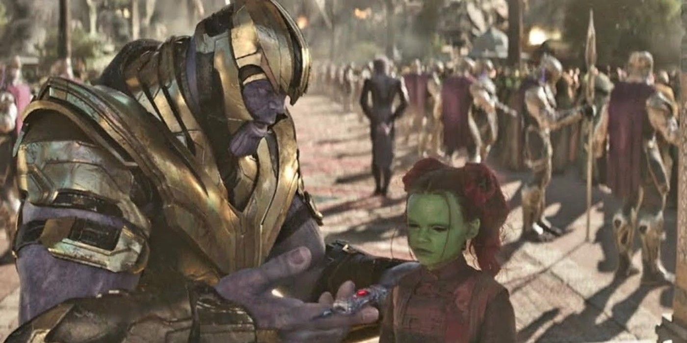 Thanos and Gamora