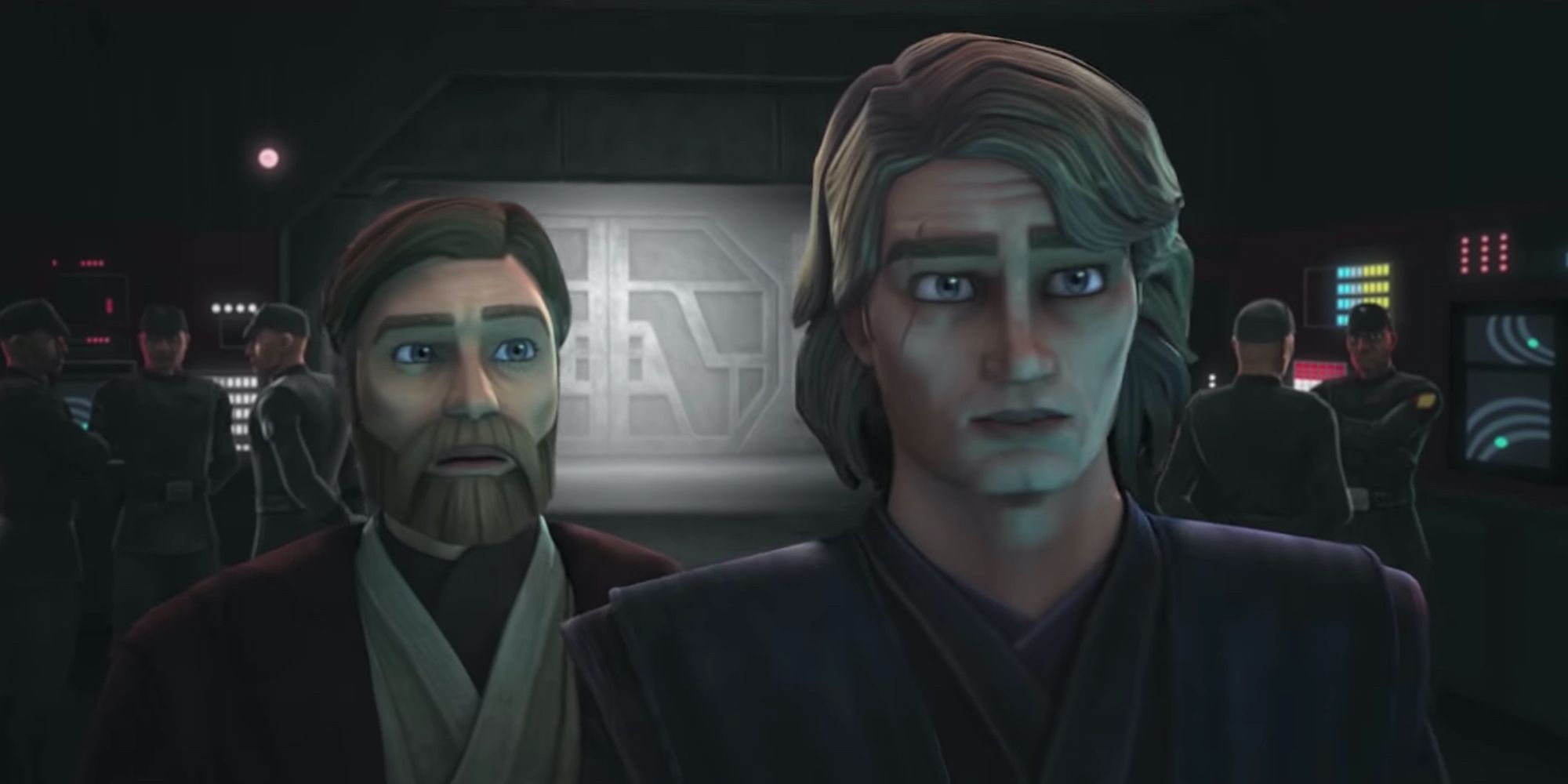 Anakin and Obi-Wan in The Clone Wars.