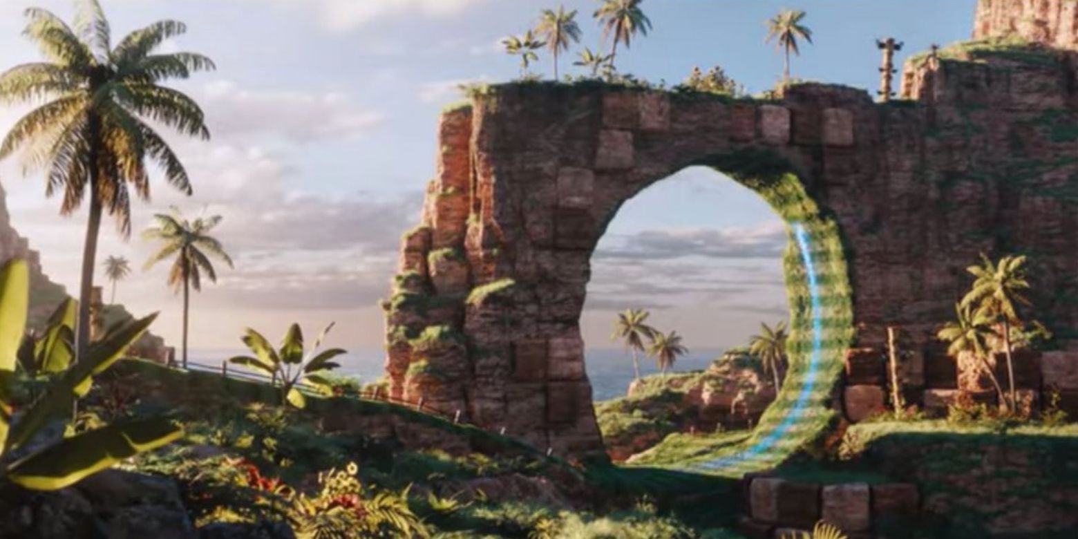 The Green Hill Zone In Live Action Sonic The Hedgehog