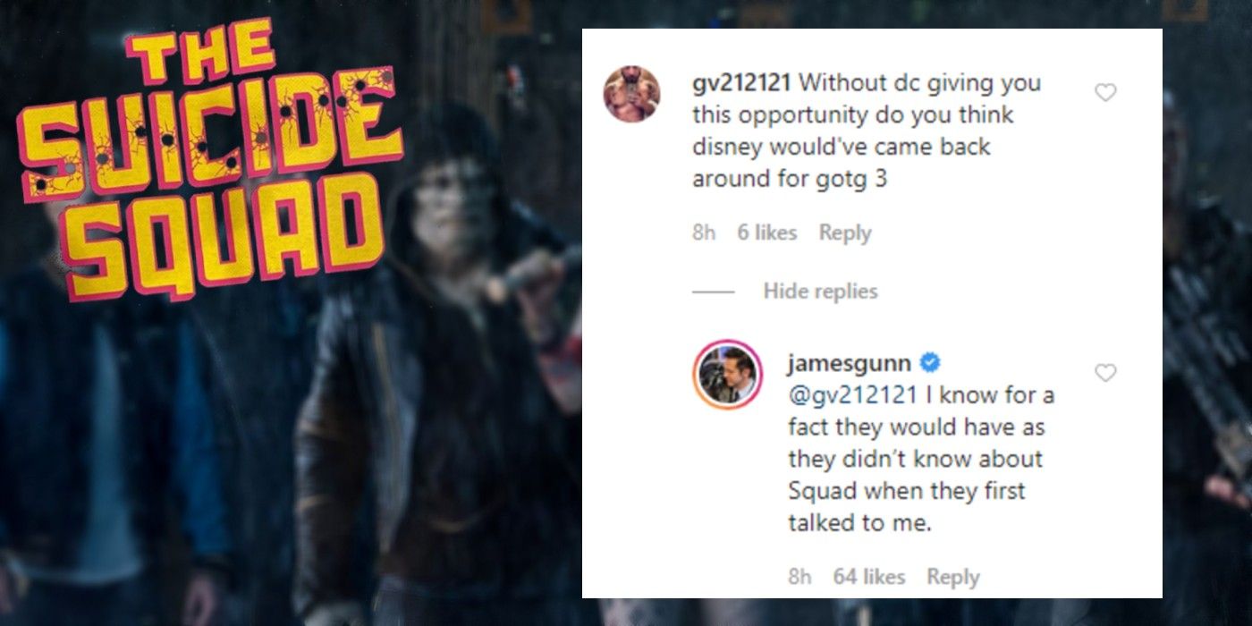 The Suicide Squad James Gunn Instagram Reply