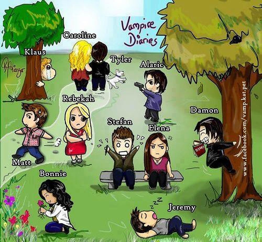 The Vampire Diaries Fan Art How It Really Happened.v1
