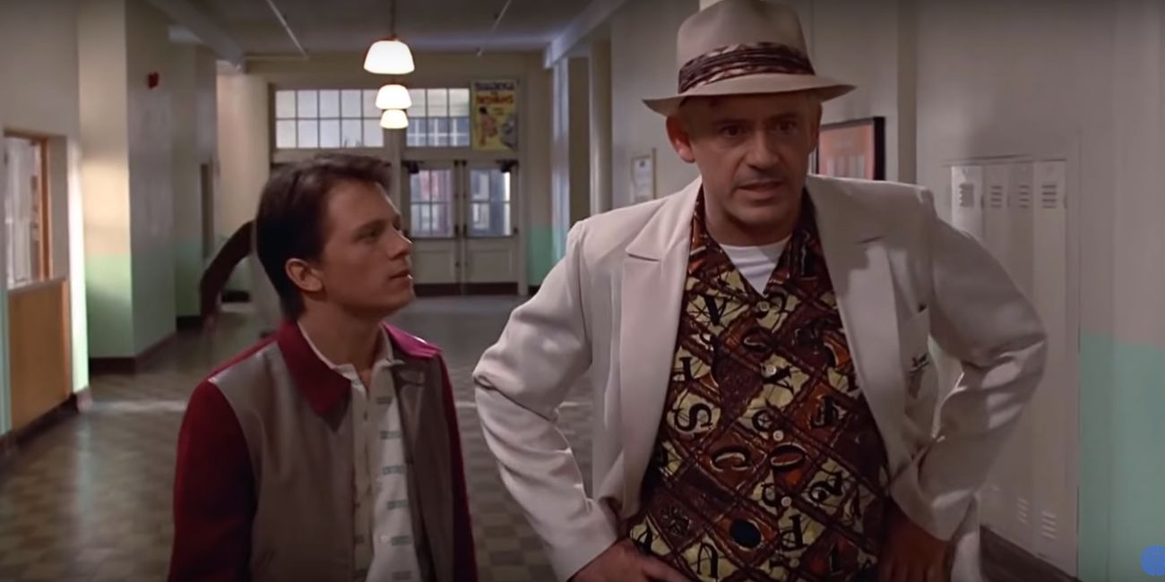 Tom Holland Robert Downey Jr. Back to the Future
