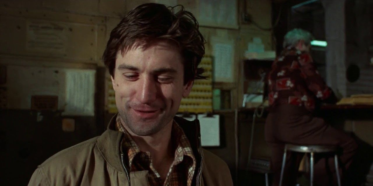 Travis at the depot in Taxi Driver