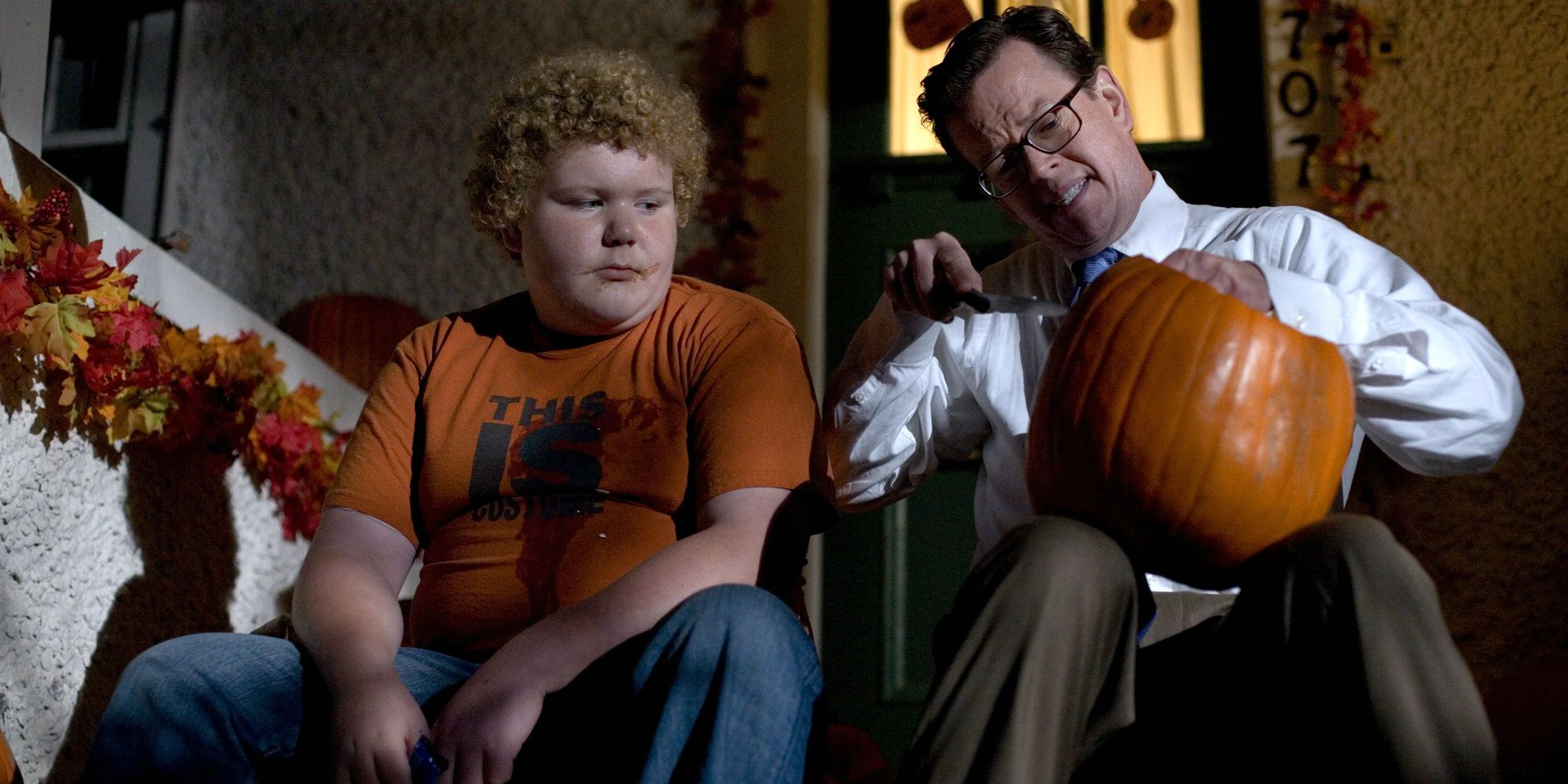 Principal Wilkins and Charlie in Trick 'r Treat