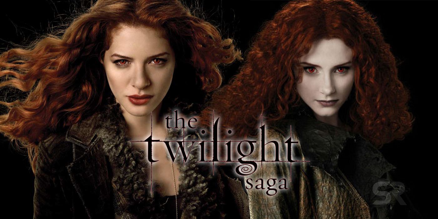 A custom image for Screen Rant features Twilight Victoria actresses Rachelle Lefevre and Bryce Dallas Howard with the Twilight Saga logo