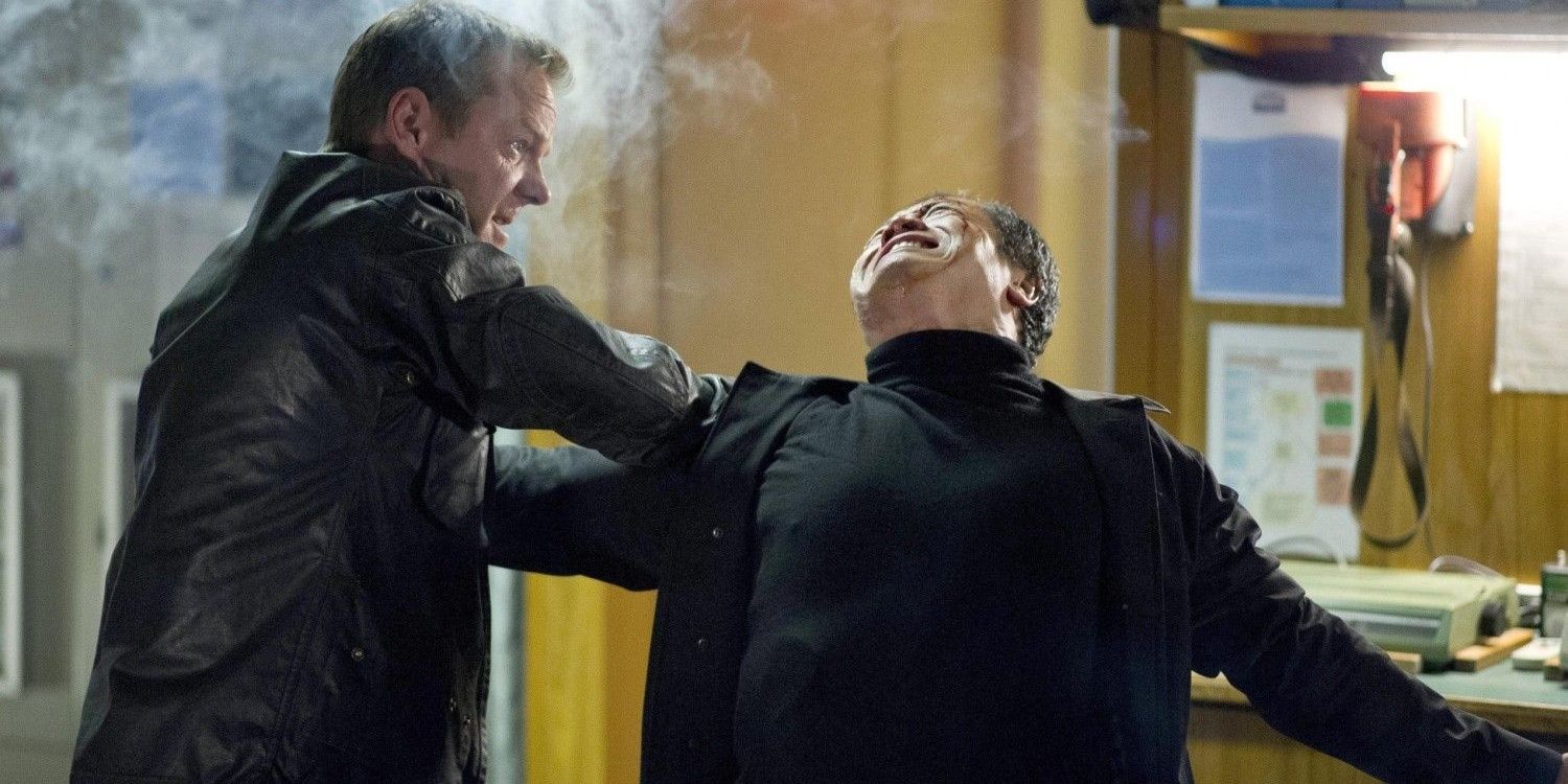 Jack Bauer tortures a baddie in 24