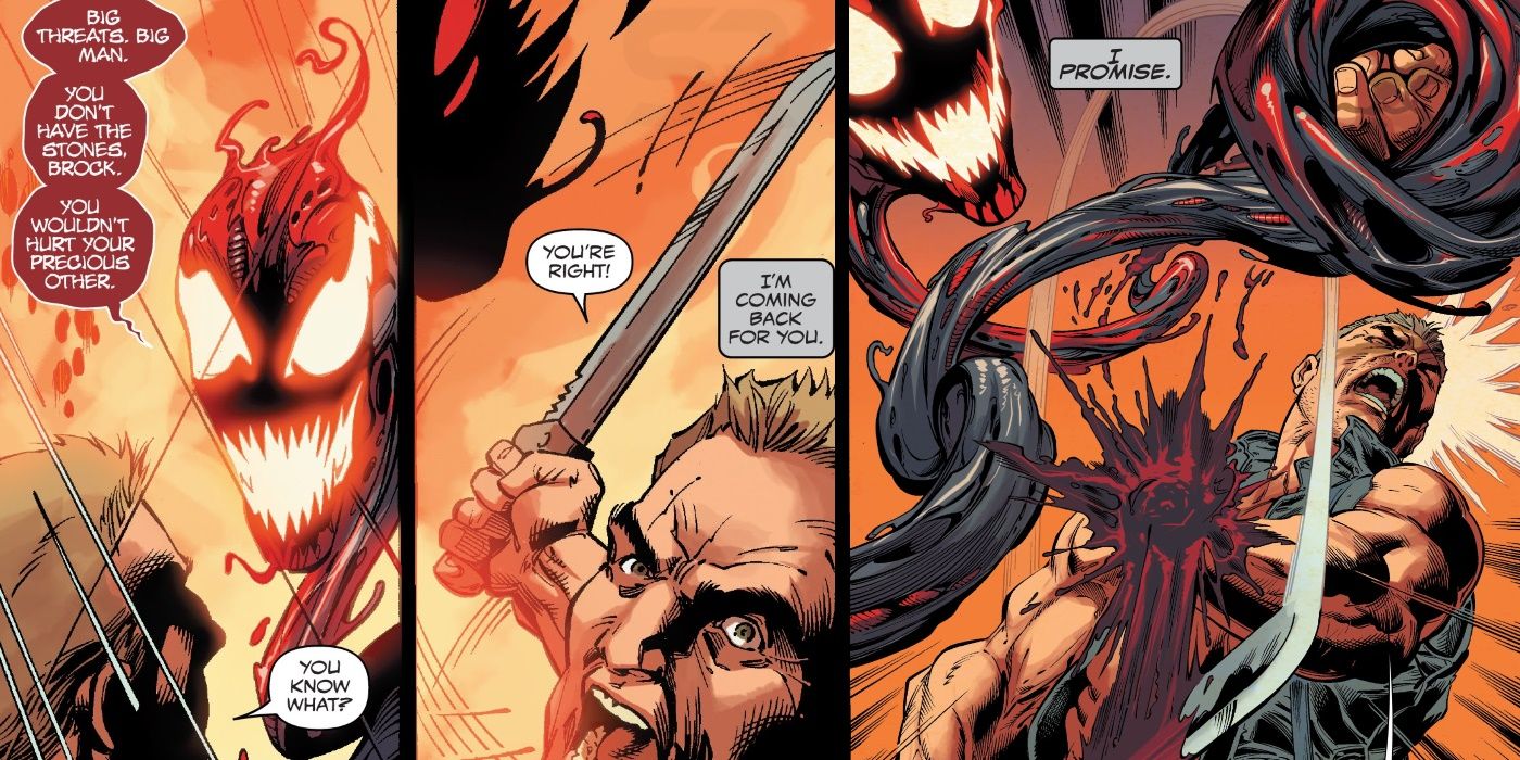Venom Comics Eddie Cuts Off Hand