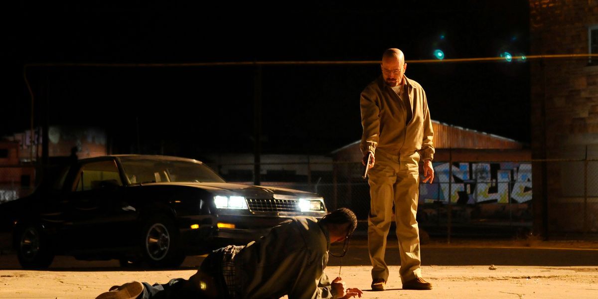 Walter White shooting someone from Breaking Bad