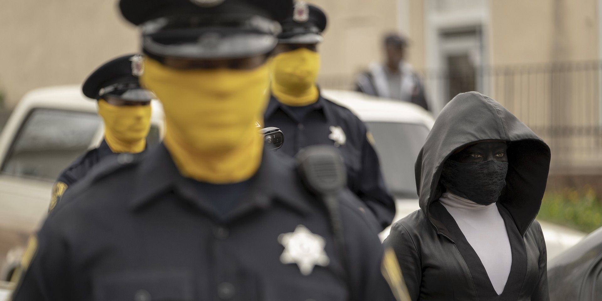 Watchmen Yellow Masks and Regina King